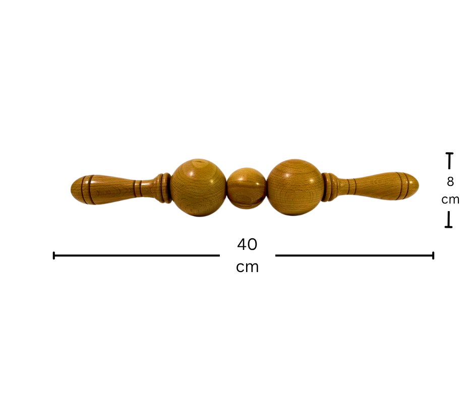 3-Ball Wooden Body Massager