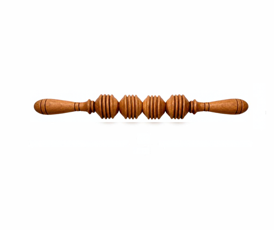 4-Roller Wooden Body Massager