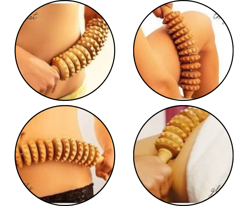 Curved Wooden Roller Massager